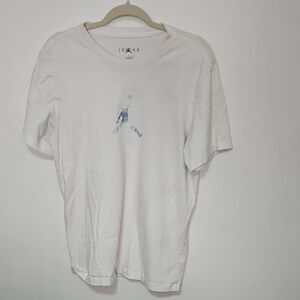 Jordan White Short Sleeve Tee Classic Cotton